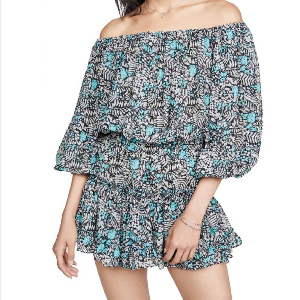 Misa Los Angeles off the shoulder mini dress